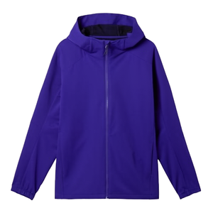 Chaqueta con Capucha para Hombre, Color Morado, Resistente al Viento, con Cierre, Corte Regular, Informal, Tejida en Poliéster, para Otoño - Product Image 1