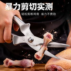 Ciseaux multifonctionnels puissants en acier inoxydable pour os de poulet, légumes et crevettes, pour aliments cuits - Product Image 5