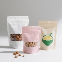 Sacs alimentaires pour petites entreprises, pochette debout refermable avec fermeture éclair pour les collations