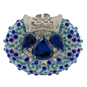 Women Glitter Rhinestones Evening Bag with Detachable Chain Luxury Crystal Clutch Purse for Night out Party <b>Date</b> - Product Image 1