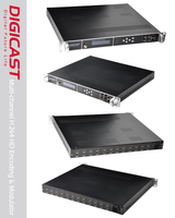 Modulador Codificador de Cabecera CATV, Modulador de TV por Cable Digital con Entrada 2*ASI y Salida 24*IP