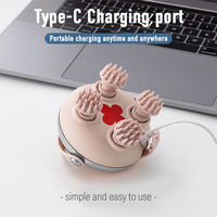 Appareil de massage vibrant et pétrissant pour la tête et le corps, avec lumière rouge nourrissante pour les cheveux, masseur électrique intelligent pour le cuir chevelu