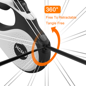 360 Tangle Free Heavy Duty <strong>Retractable</strong> <strong>Dog</strong> Leash XCHO Extendable <strong>Dog</strong> <strong>Lead</strong> with Anti-Slip Handle 16 ft <strong>Strong</strong> Nylon - Product Image 1