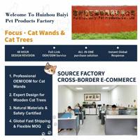 Jouet interactif ergonomique antidérapant pour chat, longue perche flexible, réduit les rayures sur les meubles