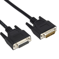 Câble d'extension DB15 RS232 D-sub 15 broches mâle femelle double blindage connecteur d'alimentation câbles DB15