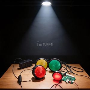 Équipement d'éclairage interactif pour stand de carnaval, jeu d'arcade <span class=keywords><strong>LED</strong></span> avec bouton-poussoir et illumination colorée pour entraînement de réaction - Product Image 5