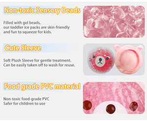 안전한 어린이 재미있는 동물 모양 아기 냉각 액체 패드 열을 줄이기 위해 아이스 젤 팩 - Product Image 4