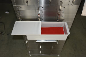 דלת בטיחות לכלא, עמידה בפני אש, מבנה פלדה בעובי 10 מ\\\"מ, מנעול אלקטרוני עם קוד, טביעת אצבע ומפתח, גודל בהתאמה אישית - Product Image 6