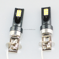 Ampoules LED H3 12V 12LED 3030 Blanches 5W pour Systèmes d'Éclairage Automobile Intérieur – Lampe de Conduite/Rétrofit pour Phares