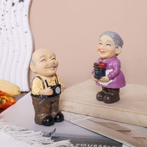 Europa América decoración del hogar resina arte popular abuela abuelo abuela regalos regalo de cumpleaños para ancianos amor - Product Image 5