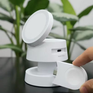 <span class=keywords><strong>Chargeur</strong></span> sans fil magnétique 4 en 1 breveté Qi2 15W avec lampe de nuit, charge rapide pour téléphone, montre, AirPods, certifié FCC CE - Product Image 1