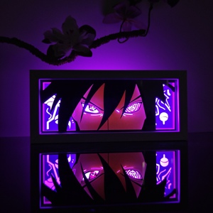 Lampada da tavolo a LED RGB con animazione 3D di nuova concezione, con incisione del personaggio Zorro, Demon <span class=keywords><strong>Slayer</strong></span>, Dragon Ball. - Product Image 6