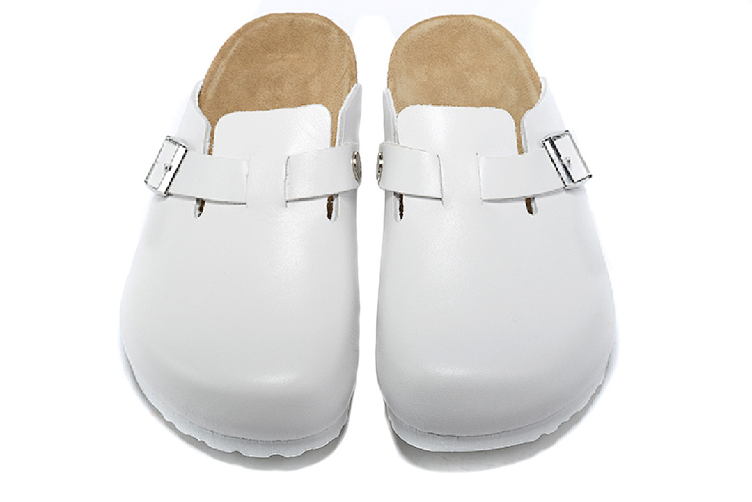 Surface en cuir blanc