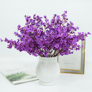 Flores Artificiales de Gypsophila de Dongchen Crafts, 30cm-100cm, Color Morado, Decoración para Hogar, Oficina y Bodas - Product Image 1