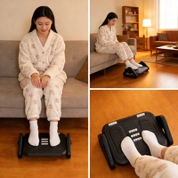 Nouveau repose-pieds ergonomique à bascule, repose-pieds réglable avec rouleaux de massage, repose-pieds sous le bureau pour le bureau et la maison, design antidérapant