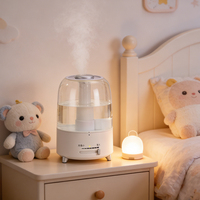 Diffuseur d'huile humidifiant à brume froide, contrôlé par application, pour la maison et l'hôtel, 3-5L