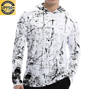 Sudadera de Pesca con Capucha para Hombre, Protección UPF 50, Secado Rápido, Ligera, Poliéster, Camuflaje, Sublimación, Manga Larga - Product Image 1