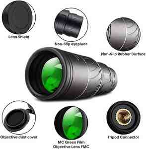 Telescopio Monocular Compacto de Alta Potencia 16*52 de Largo Alcance y Alta Calidad con Clip para Teléfono y Trípode, Telescopio Deportivo - Product Image 6