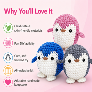 Kits de Crochet para Principiantes, Set de Hilos para Niños con Ganchos, Kit de Manualidades de Animales <span class=keywords><strong>Amigurumi</strong></span>, Kit Educativo de Regalo, Paquete de Crochet - Product Image 2