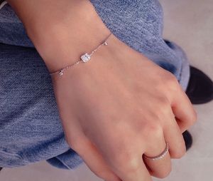 Xinfly <b>Solid</b> 18K Gold Natural Diamond <b>Bracelet</b> Minimalist Jewelry for Women Hypoallergenic Dainty DesignvPerfect Gift for Her - Product Image 5