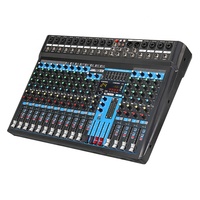 Table de mixage audio live GM-16X, 16 canaux, table de mixage audio professionnelle avec 24 DSP et BT