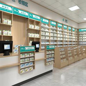 Muebles de Exhibición para Farmacias y Gabinetes Médicos de Pared Personalizados para Diseño Interior de Farmacias Minoristas - Product Image 2