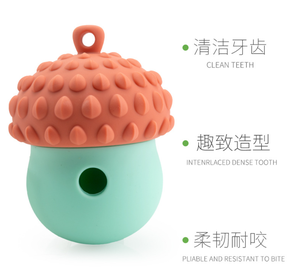 Fruchtförmiger Silikon-Slow-Feeder für Hunde Interaktives Spielzeug zur Zahnreinigung Haustier-Futterspender zur Förderung der Intelligenz - Product Image 6