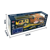 Mainan Mobil Model Die Cast Remote Control Grosir QS, Mainan Mobil Balap Trailer R/C Logam untuk Anak-Anak dengan Lampu