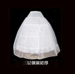 Robe de mariée jupe <span class=keywords><strong>cerceau</strong></span> robe de mariée <span class=keywords><strong>jupon</strong></span> Studio professionnel jupe gonflée <span class=keywords><strong>cerceau</strong></span> <span class=keywords><strong>avec</strong></span> ceinture 3 cercles maille pour les mariées - Product Image 2