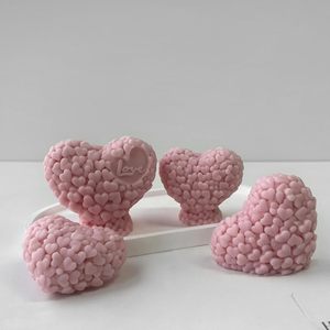 Día de San Valentín forma de corazón vela perfumada molde de silicona hecho a mano decoración del hogar regalo de boda - Product Image 2
