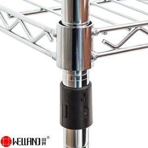 Estanterías de Alambre Ajustables y Duraderas de Fácil Montaje NSF Warehouse, Estantería de Almacenamiento de Alambre de Acero al Carbono Cromado de 5 Niveles con Contenedores - Product Image 4