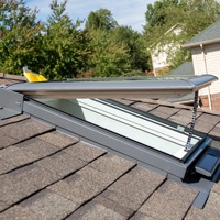 Fenêtres de toit modernes en aluminium Nuoxin, à rupture de pont thermique, double vitrage 2,0 mm, insonorisées, étanches, pour balcon et plafond