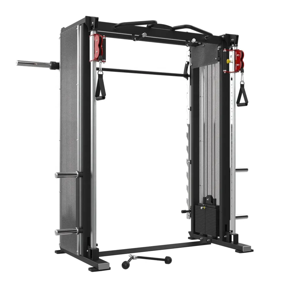 Câble de gymnastique commercial croisé smith machine rack de puissance entraîneur multifonctionnel smith machine