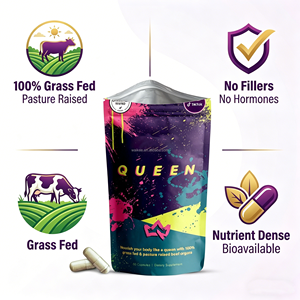 Complément de bien-être féminin à base d'organes de bœuf nourri à l'herbe et fini à l'herbe, testé en <span class=keywords><strong>laboratoire</strong></span> par un tiers, 60 capsules, vente flash sur les réseaux sociaux - Product Image 3
