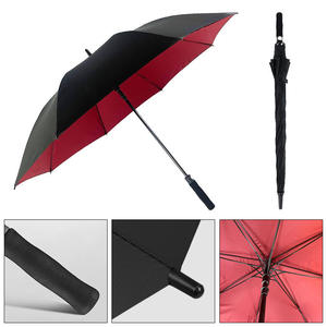 Nhà Máy Biểu Tượng Tùy Chỉnh Paraguas Hai Lớp Lớn Thẳng Ô Nhiệm Vụ Nặng Nề Lớn Dài Bán Tự Động Windproof Golf Ô - Product Image 2