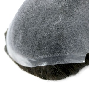 Système de remplacement capillaire LONGFOR injecté, base en PU ultra-fine, 100% cheveux humains Remy, pour hommes, patch, fournisseur de premier plan - Product Image 5