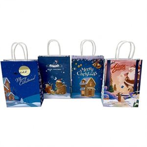 KUAIMA Bolsas de Papel Navideñas de Papá Noel de 22*11*27cm al por Mayor para Bolsas de Papel Personalizadas para Llevar - Product Image 2