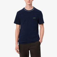 Camisetas de Hombre de Primera Calidad con Logotipo Personalizado, Cuello Redondo, Estilo Casual, Suministro al por Mayor, Diseño de Contraste de Color, Camisetas Casuales de Algodón para Hombre