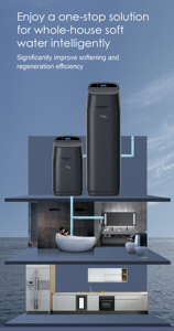 Adoucisseur d'eau commercial à grand débit, purificateur central pour toute la maison, système intégré d'osmose inverse, eau douce 24h/24 - Product Image 5