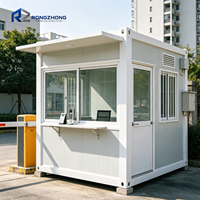 Panneau sandwich pour poste de garde, résistant au vent et à l'eau, pour portail, cabine de sécurité, kiosque de chantier