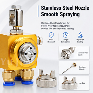 A-100 Series <b>1</b>/8" Thread Auto Air Atomizing Mini Atomizer Nozzle for Coating Humidification Disinfection - Product Image 3