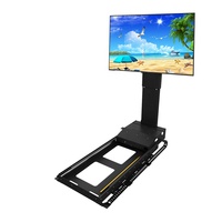 Support de plafond pour téléviseur, directement de l'usine, capacité 50 kg, télécommande sans fil, fixation dissimulée pour téléviseurs de 32 à 65 pouces