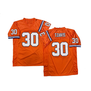 Camiseta de rugby cosida de estilo vintage para hombre 57 Tom Jackson 65 Gary <span class=keywords><strong>Zimmerman</strong></span> 77 Karl Mecklenburg 84 Shannon Sharpe S-3XL - Product Image 5