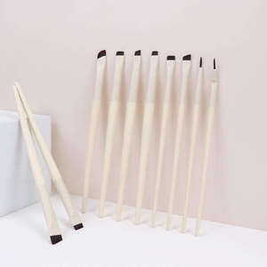 Pinceau à maquillage souple personnalisé pour eye-liner, poils synthétiques, manche en plastique, pour anticernes, baume à lèvres, détails, sourcils, pochoir, teinture - Product Image 6