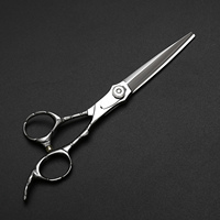 Ciseaux à effiler SHIMAMO Premium Beauty Japan en acier VG10 pour droitiers, pointe arrondie, 28 dents, pour salon de coiffure, kit de barbier