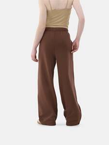 Custom <b>Women</b> Wide Leg <b>Fleece</b> <b>Pants</b> with Pockets Cinch Bottom Trousers Joggers Cotton Outdoor Sweatpants <b>Fleece</b> Jogger - Product Image 4