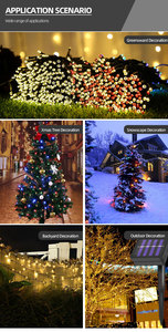 Đèn LED Dây Cụm Đa Năng Màu Trắng Ấm Áp Đèn Thần Tiên Pháo Hoa Cho Cây Giáng Sinh Tiệc Cưới Ngày Lễ - Product Image 3