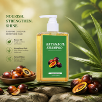 Crème nourrissante à l'huile de Batana biologique et au romarin, shampoing anti-frisottis 300ml en flacon pompe pour adultes, vente en gros, OEM, ODM, personnalisé