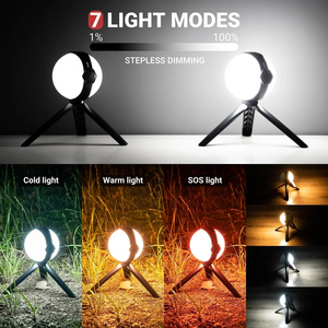 Linterna de Camping Recargable, Luz para Tienda de Campaña de 1000LM, Súper Brillante para Exteriores, 7 Modos, Lámpara de Emergencia para Pesca - Product Image 4