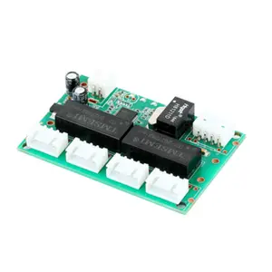 Mini Module 4 Pin 2.5Mm Ethernet Schakelaar Printplaat Ethernet Switch Module 5 Poort Pcba Board Oem Moederbord